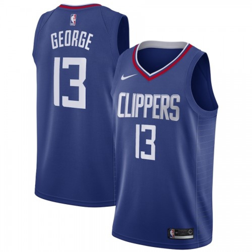 Men's LA Clippers Paul George #13 Blue 19-20 Swingman Jersey - Icon Edition-Pro Kit Vault | Brand New 26/27 Sports Jerseys